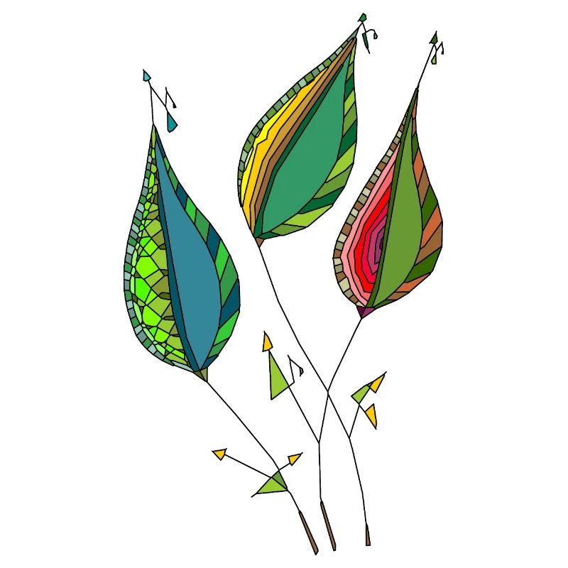 Abstract leaves