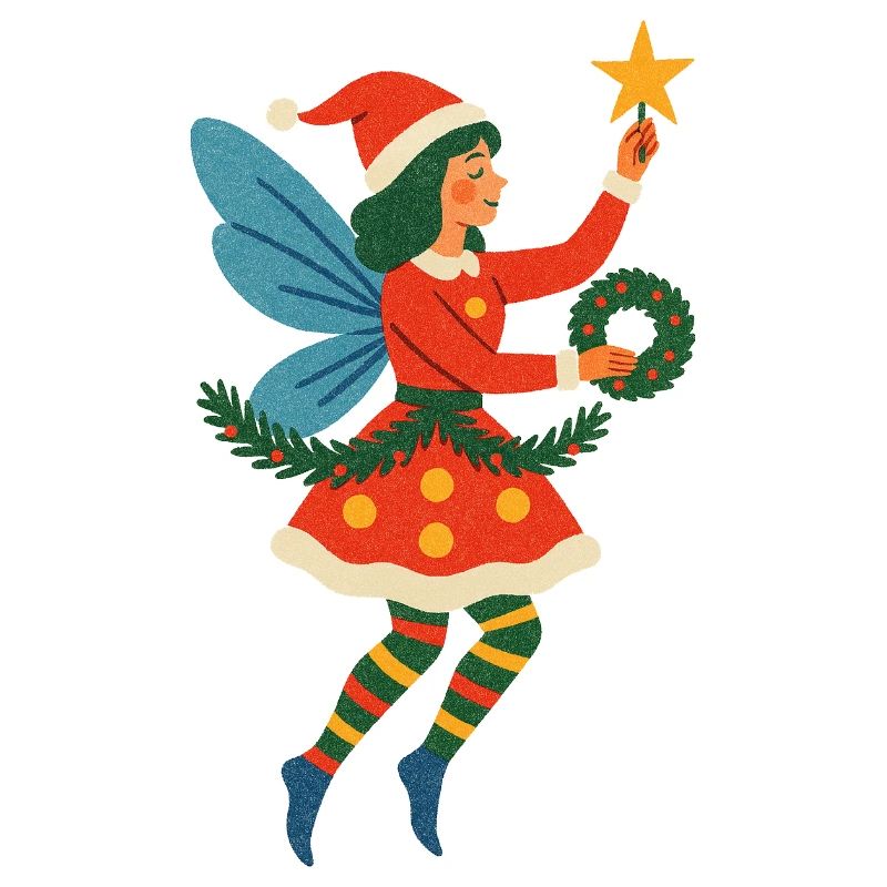 Festliche Fee Weihnachten Illustration
