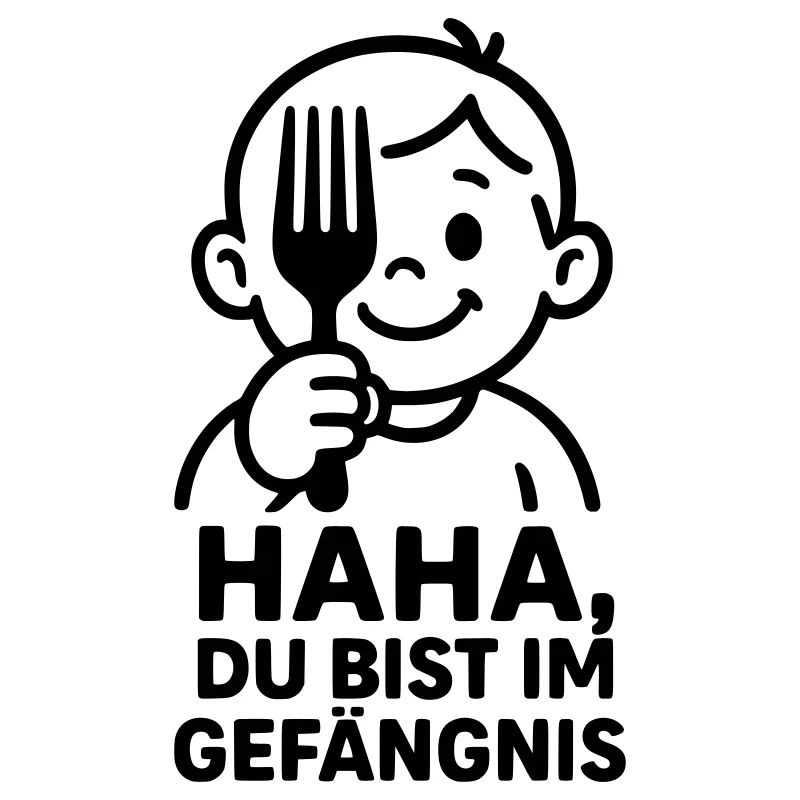 Kids Humor Fork Prison