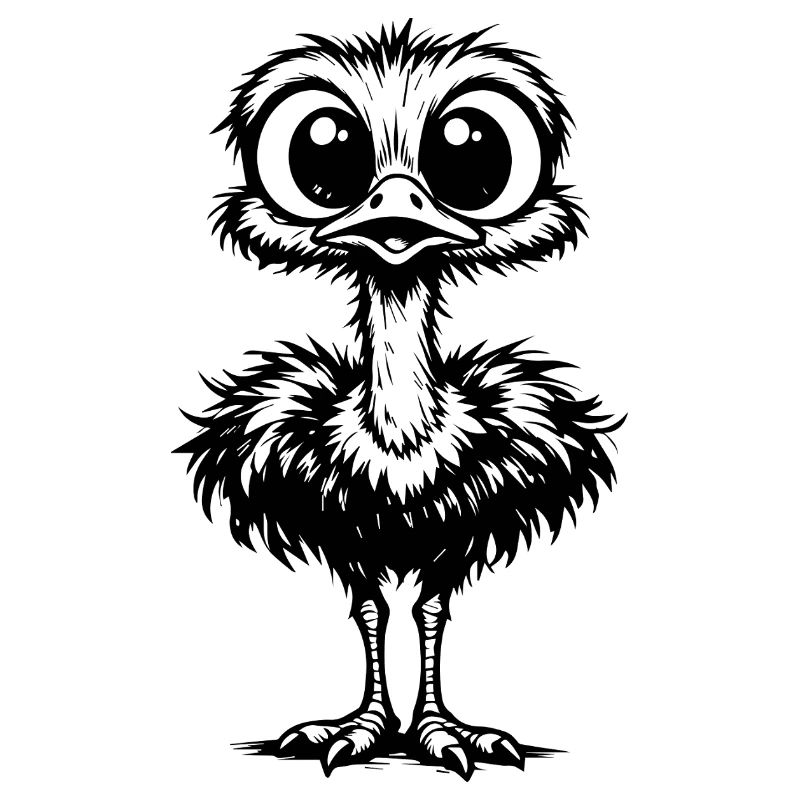 Eulen-Silhouette Schwarz