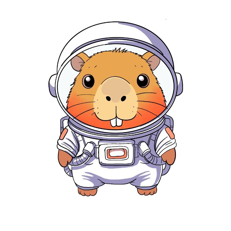 Capybara Astronaut