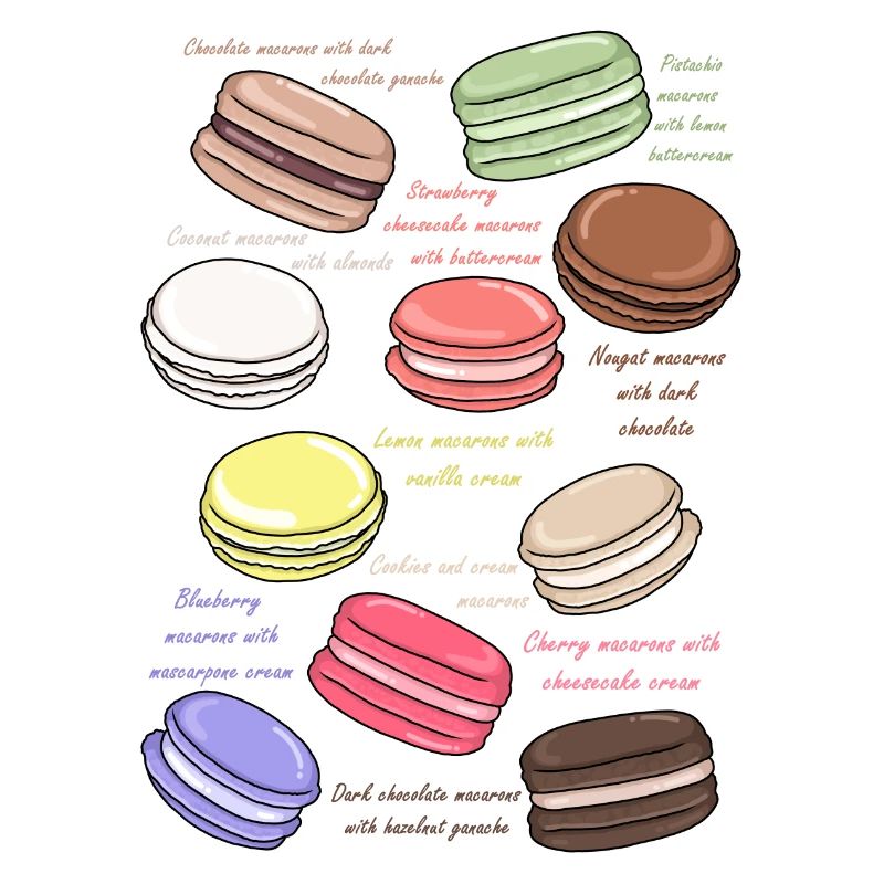 süße Macarons Bäckerei