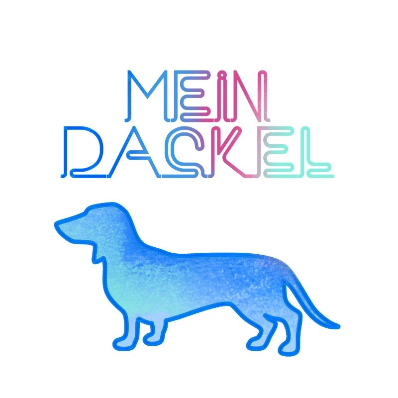 dackel,Hund,Malerei,graffiti,hundeliebe,retro,blau