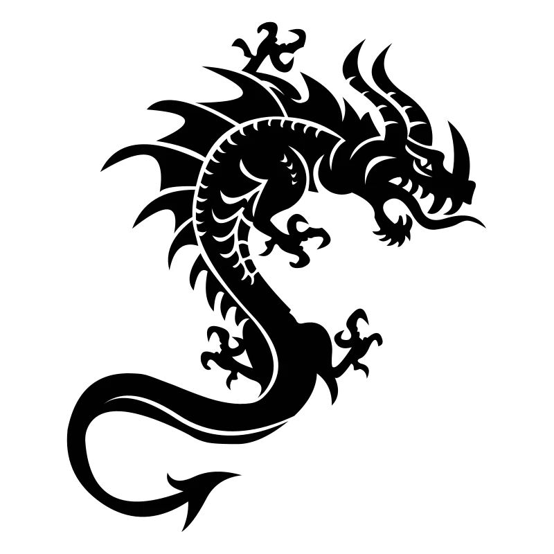 Drache, Dragon, Tribal