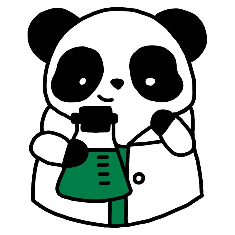 Panda-Chemiewissenschaftler technischer Biologe