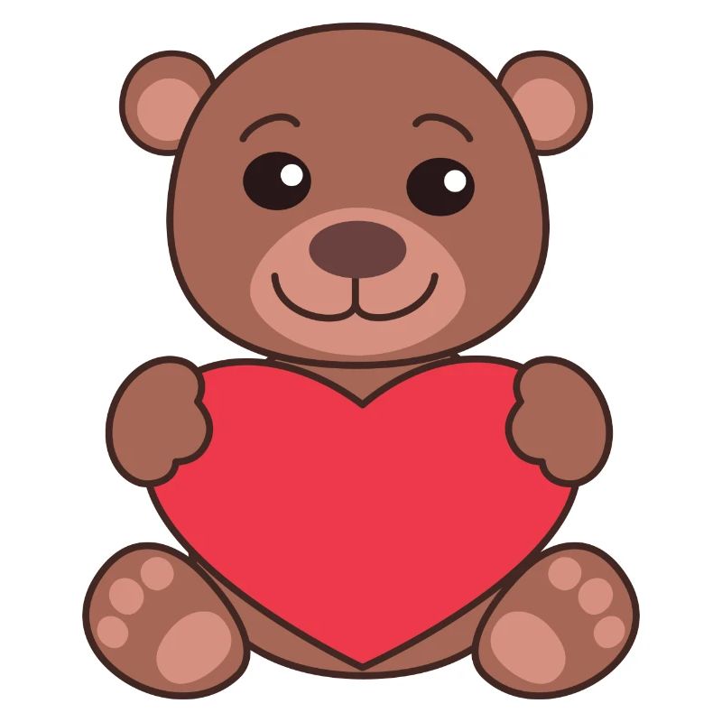 Teddybär mit Herz