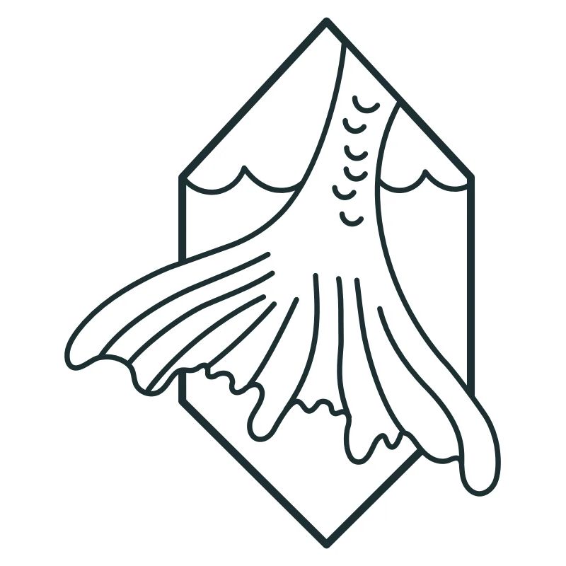 Queue de sirène vers le bas