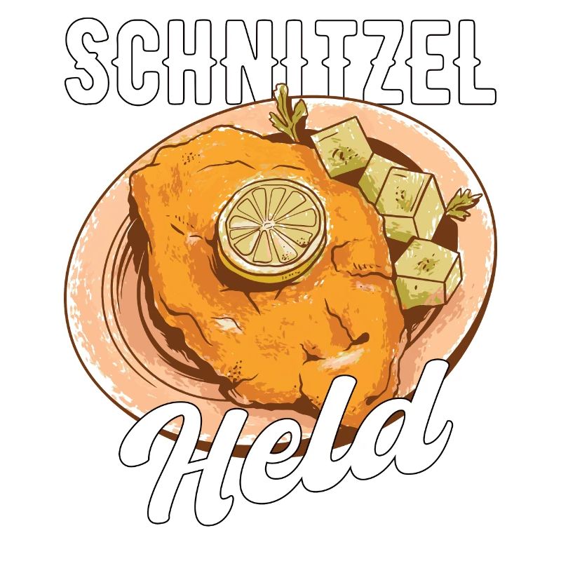 Schnitzel Held Fleisch Geschenk