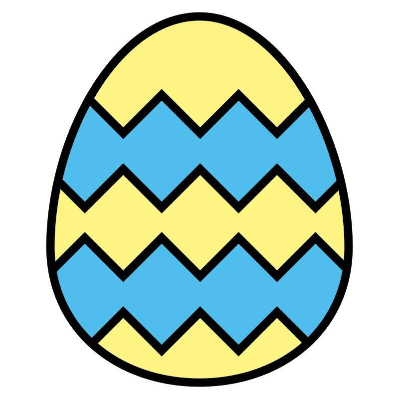 Easter egg jagged