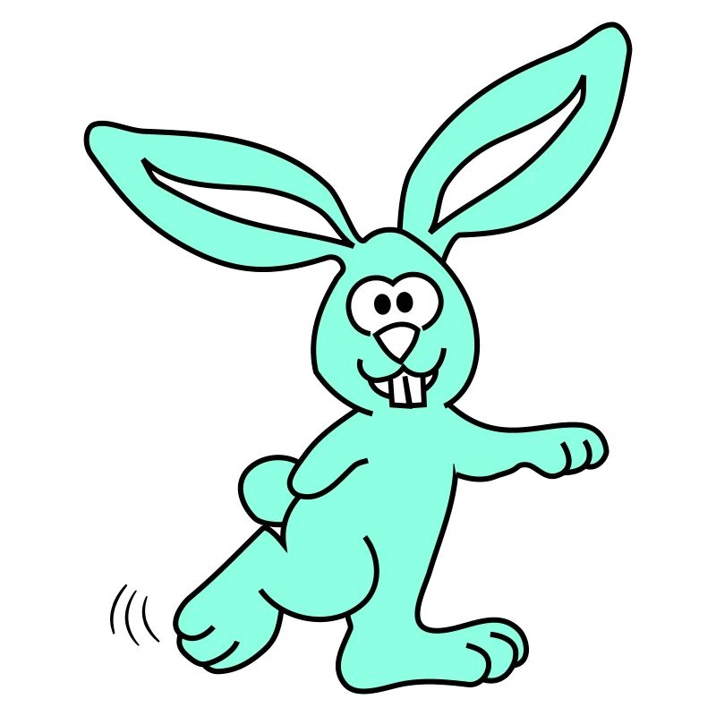 Lapin | Lapin | Vectorgraphique 3 couleurs