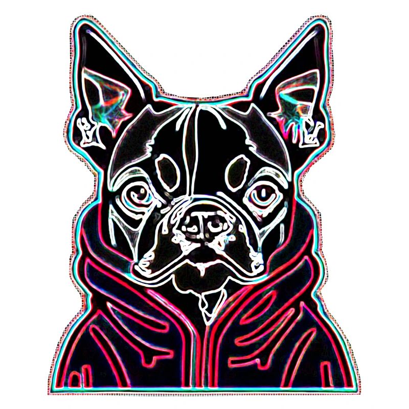Boston Terrier Neon