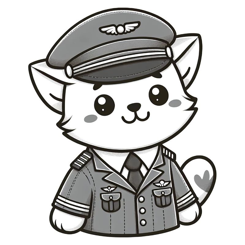 Cute Cat Pilot