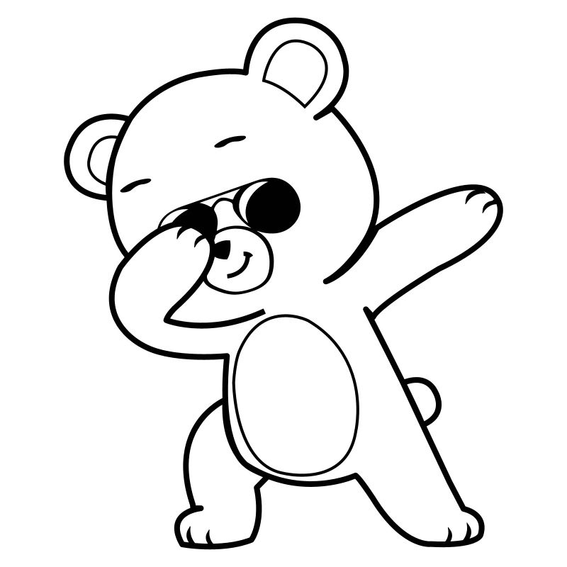 dabbing bär cool