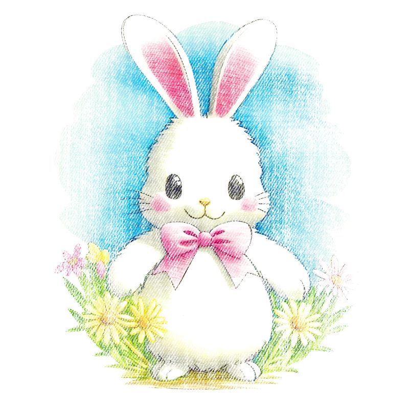 Weisser Hase Ostern