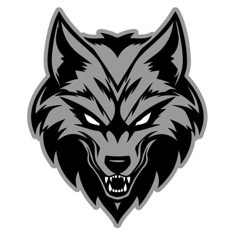 Wolf Kopf Symbol