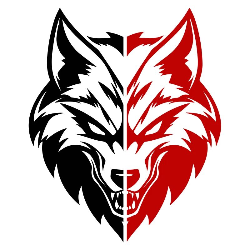 Wolf Kopf Symbol