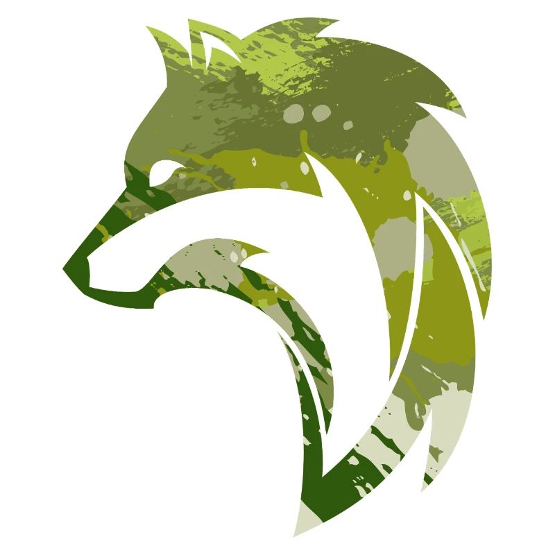 Wilder Wolf Tarnmuster