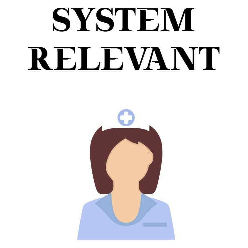 Krankenschwester Systemrelevant Geschenkidee