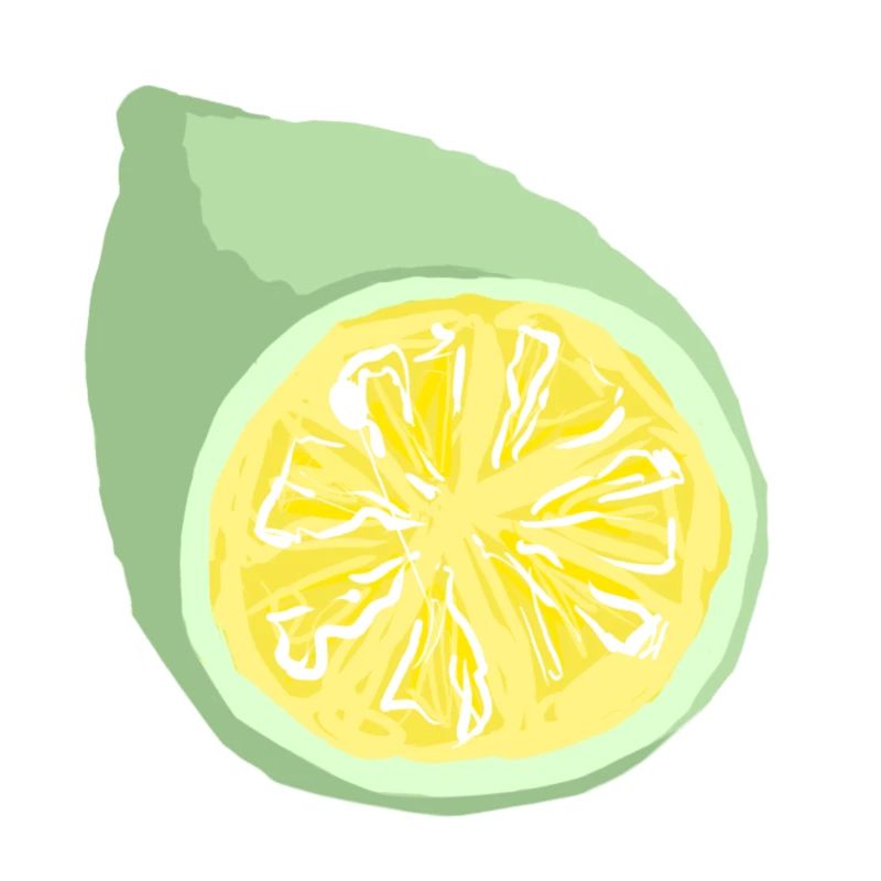 Zitrusscheibe Abstrakt