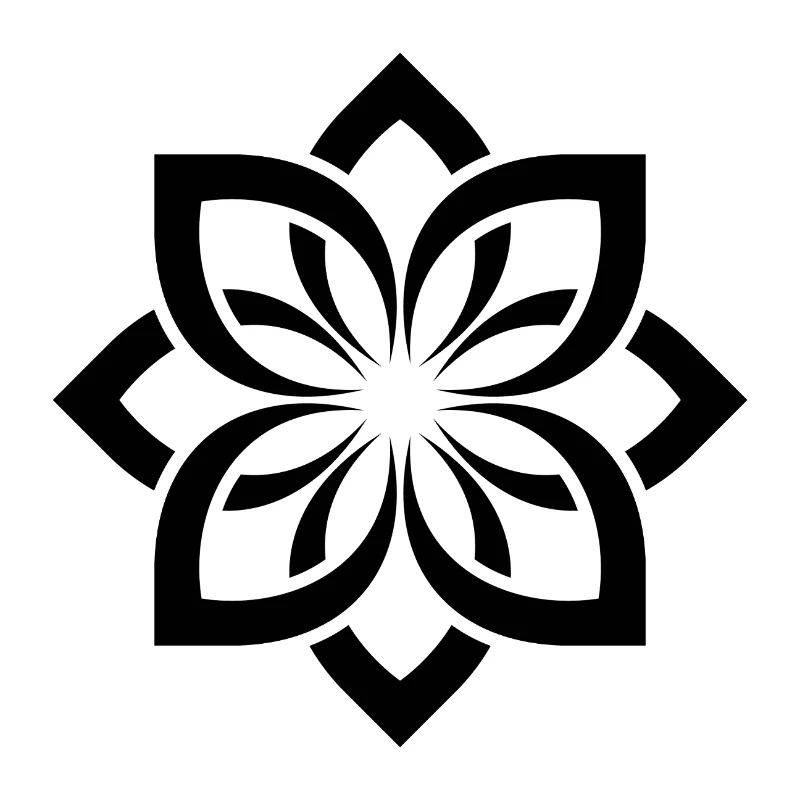 Geometrische Blüten Mandala Chogan