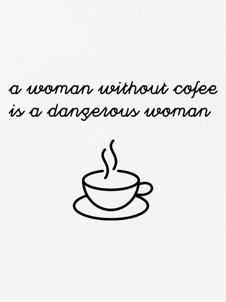 Frau ohne Kaffee