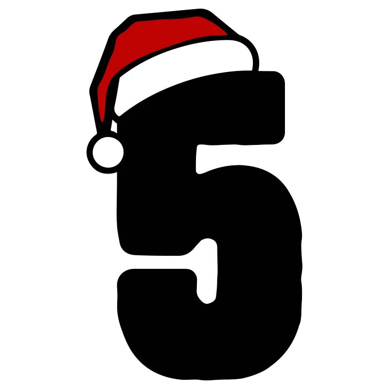 5 Zahl Weihnachten