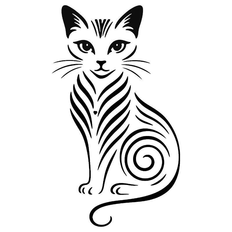 Nachtkatze Silhouette