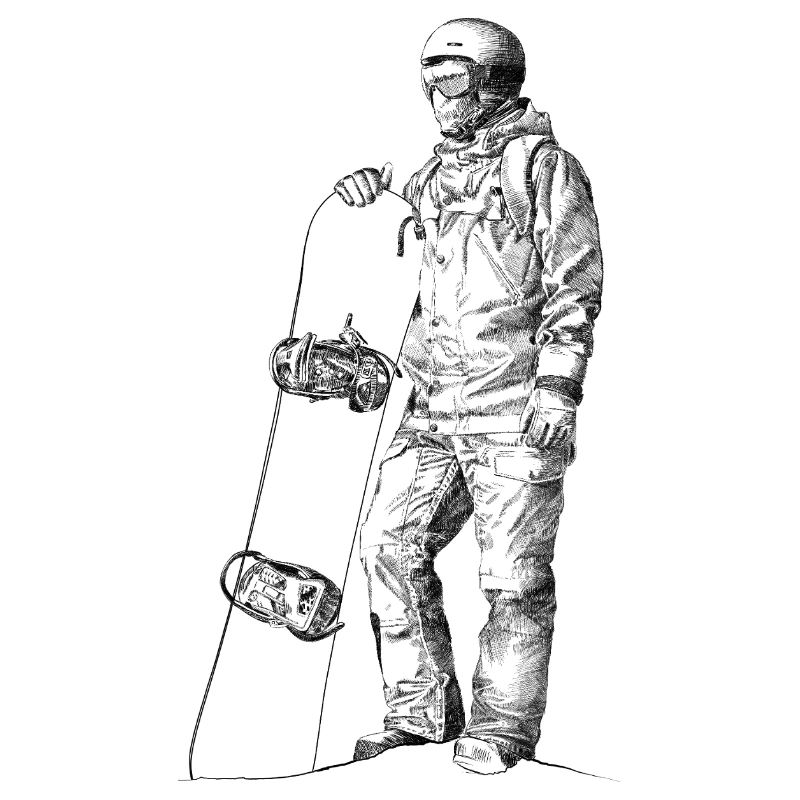 Freerider Snowboarder