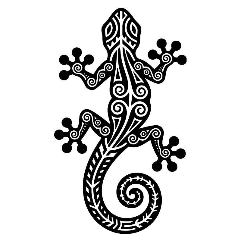 Gecko Silhouette – Stylisches Tierdesign