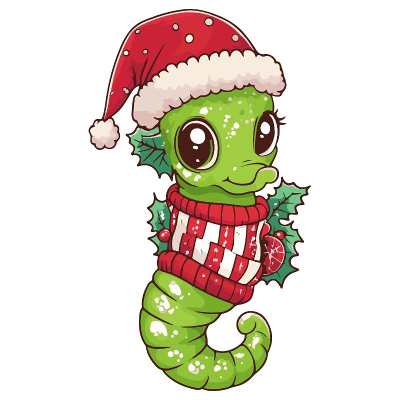 Seepferd Weihnachten Xmas