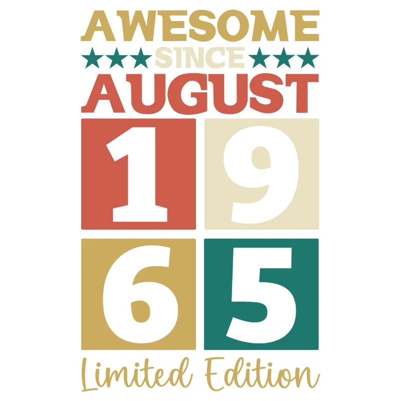 Awesome since August 1965 57. Geburtstag Geschenk
