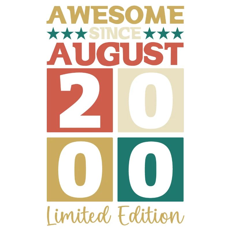 Awesome since August 2000 22. Geburtstag Geschenk