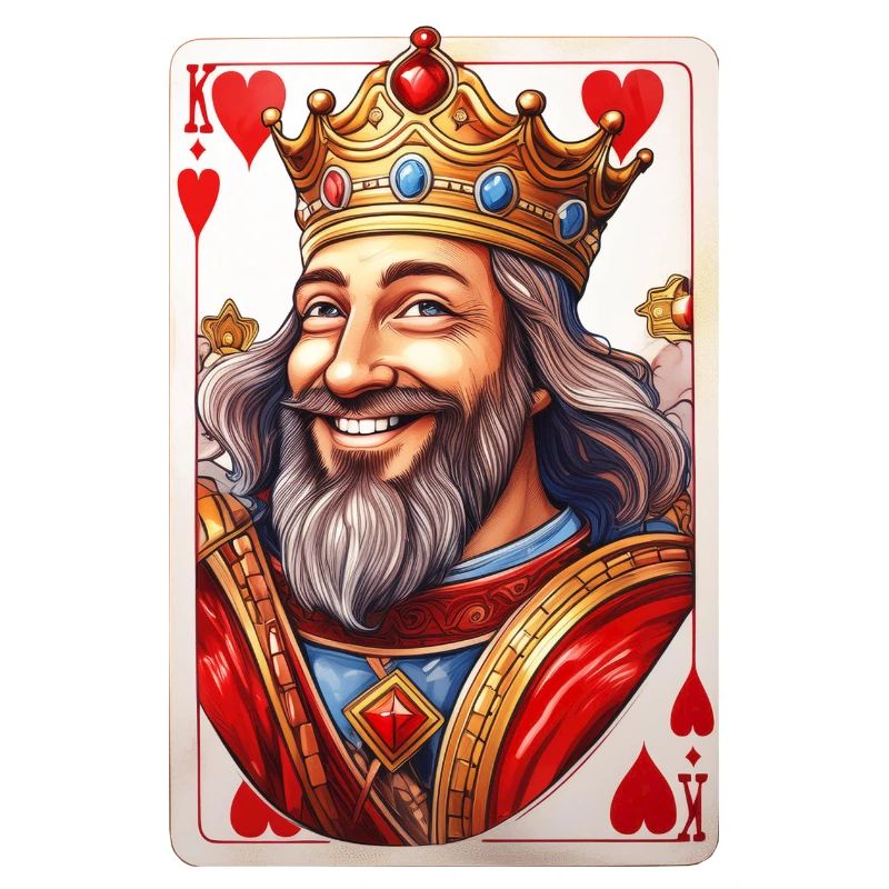 Herz König Spielkarte