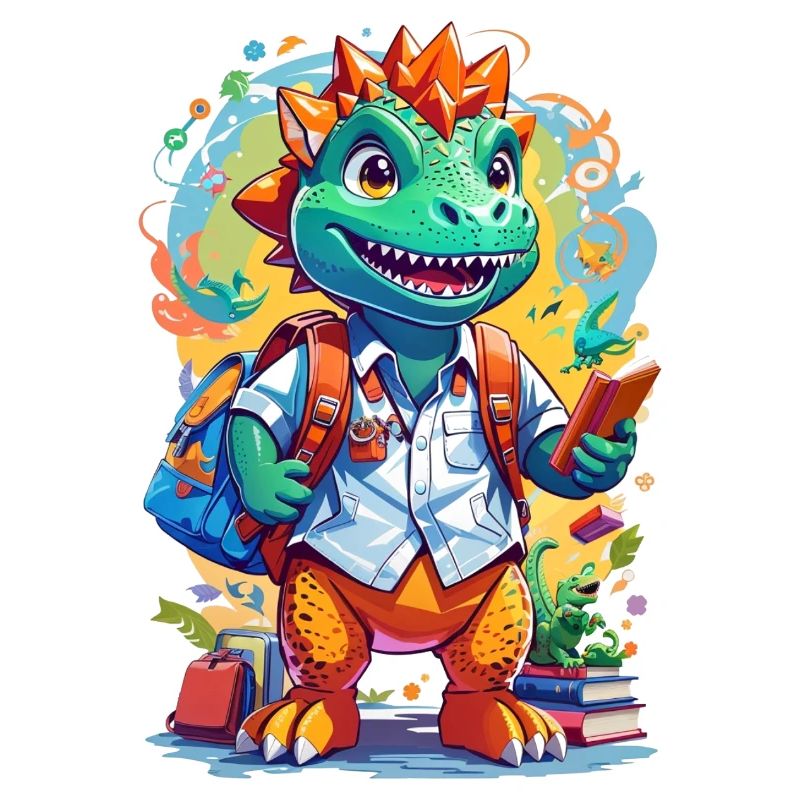 Lustiges Dinosaurier Motiv