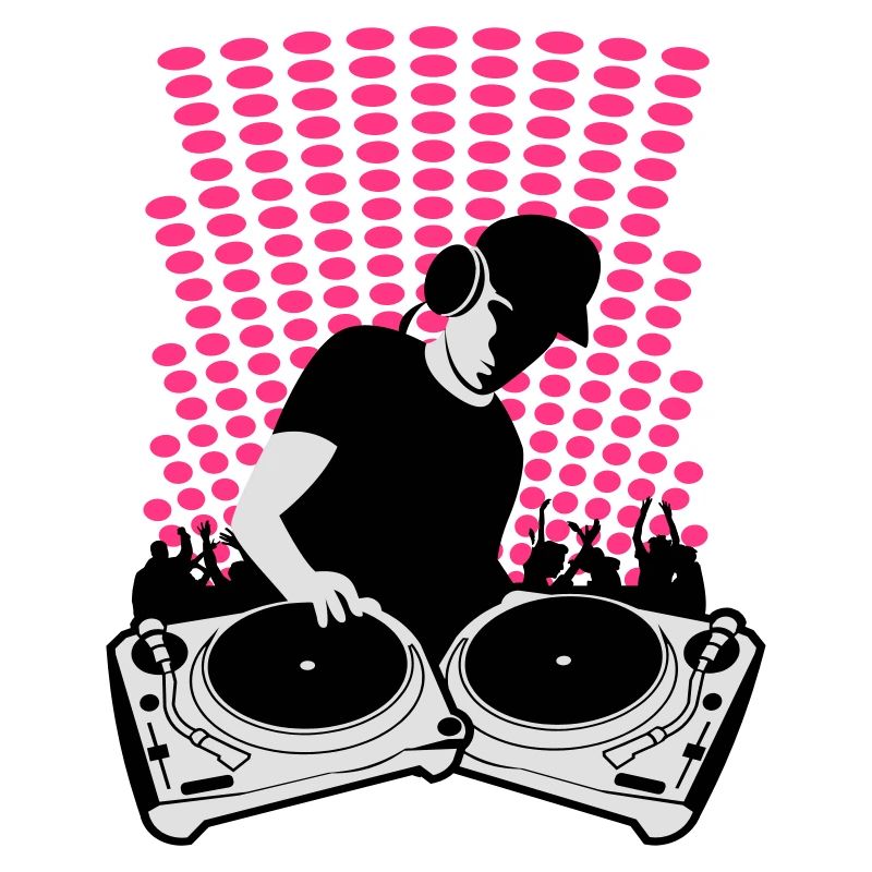 DJ mit Turntables