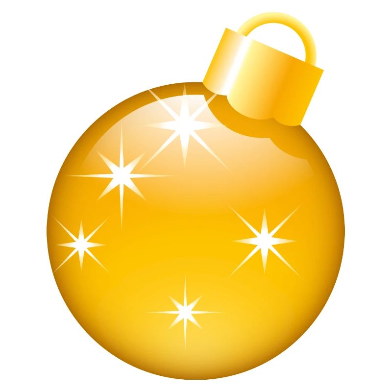 Smiley Christmas bauble