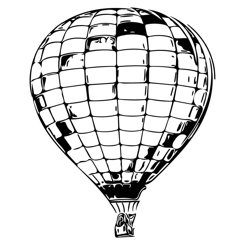 Geometrischer Heissluftballon