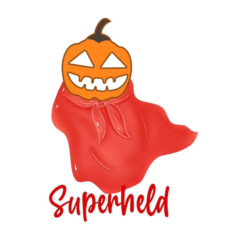 Superhero, Helloween,Pumpkin,Cape,Hero