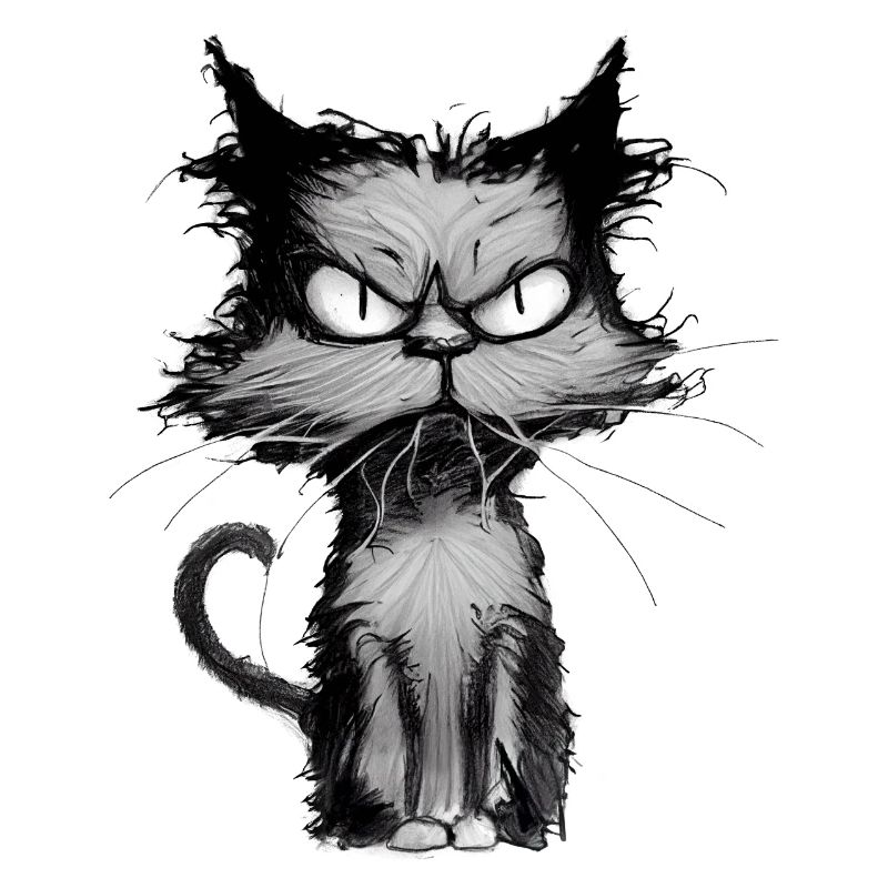 kleiner grumpy Kater