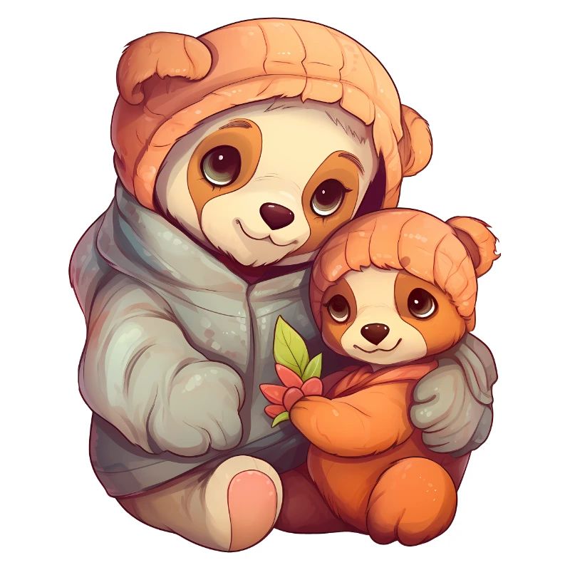 Mama und Bärbaby