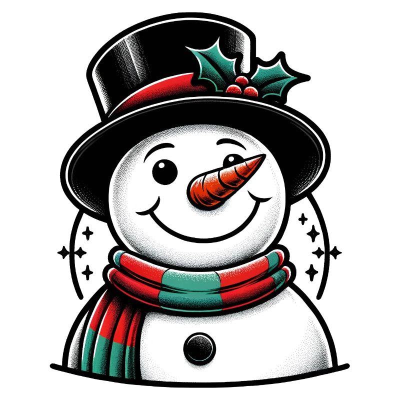 Schneemann mit Hut