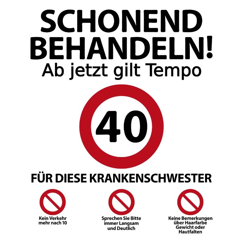 40 Geburtstag Krankenschwester Geburtstagsgeschenk