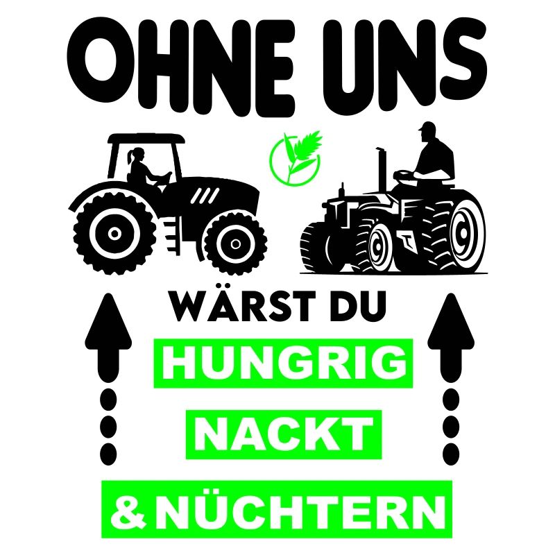 Bauer Hungrig Nackt Nüchtern Protest