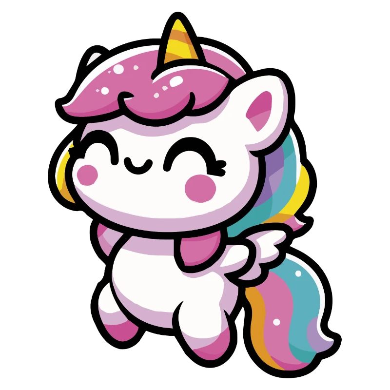 Entzückendes Kawaii-Einhorn