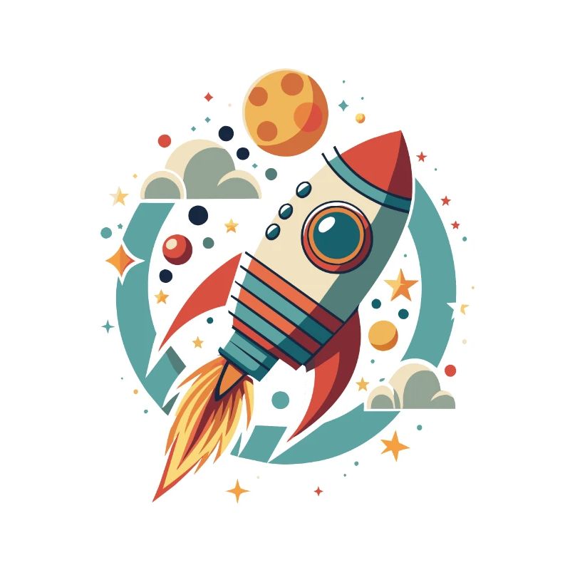 RAKETE IM WELTRAUM