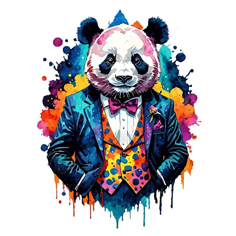 Panda im Anzug