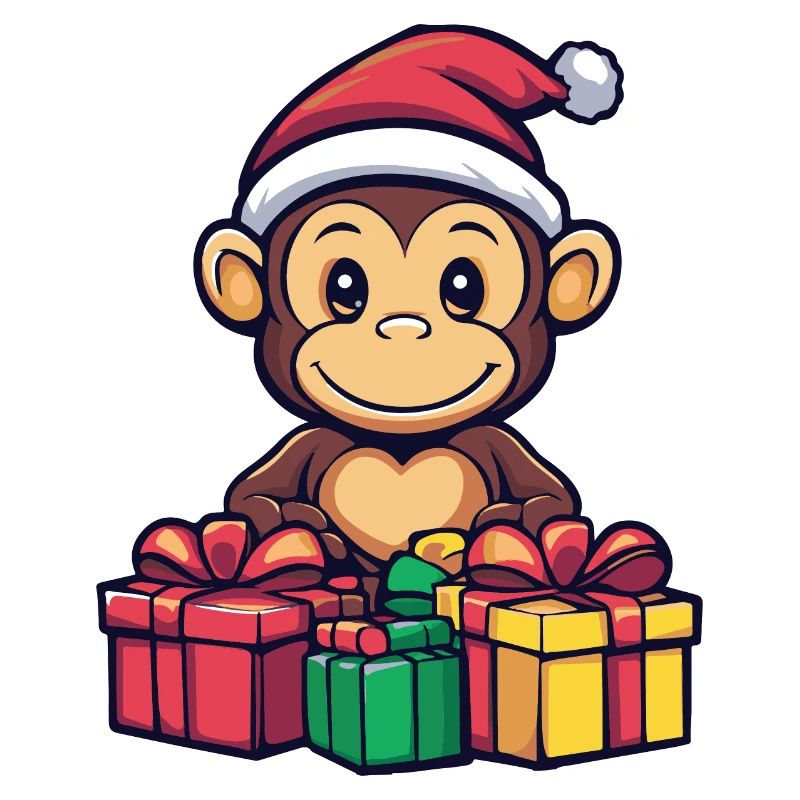 Affe Weihnachten Geschenke