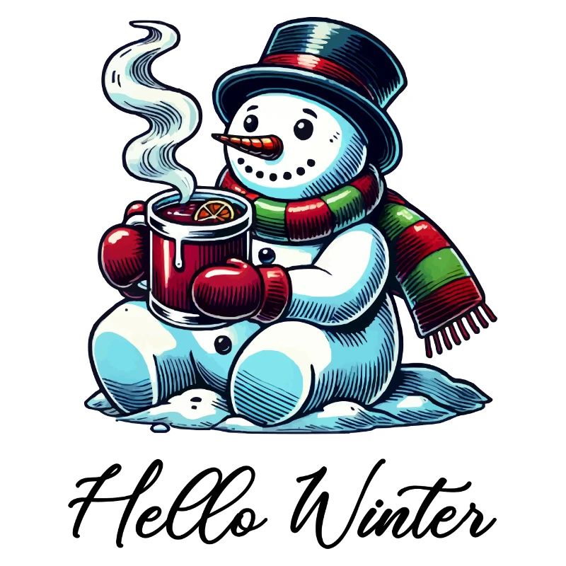 Schneemann Hello Winter