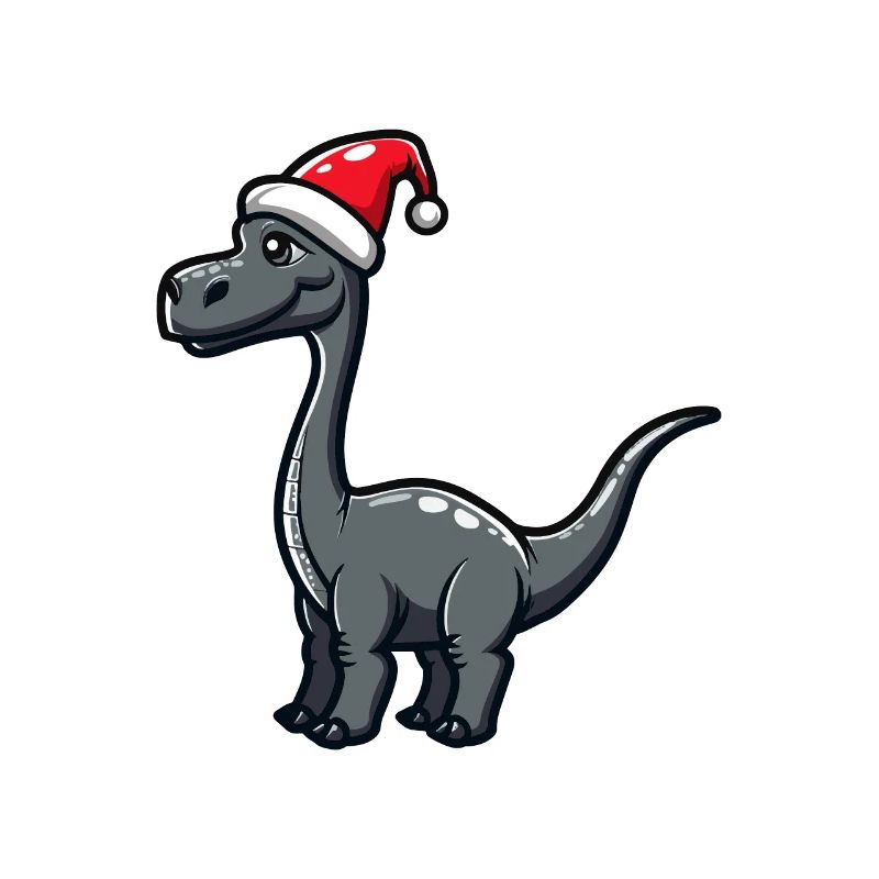 Dinosaurier brontosaurus Weihnachten
