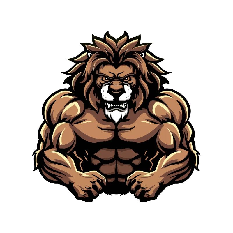 Löwe Muskeln Bodybuilding
